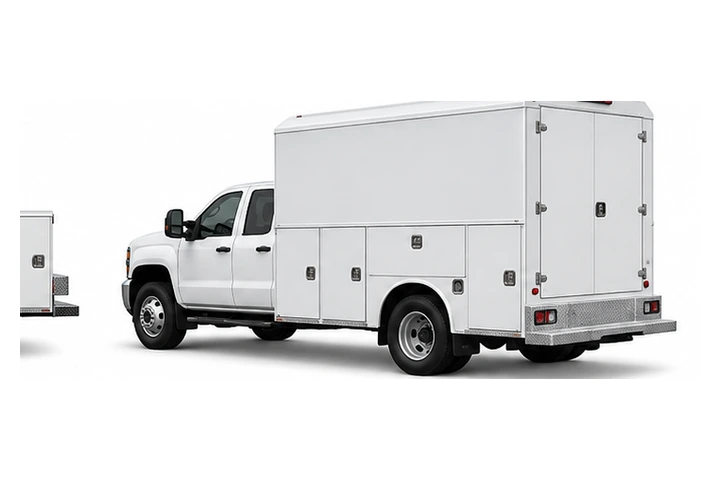 Tall Enclosed Box Service Truck