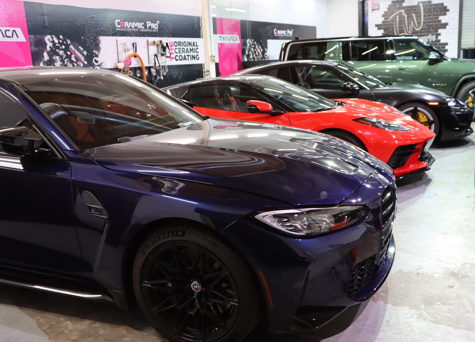Satin finish car