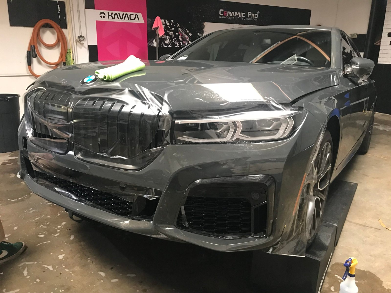 Paint protection film installation at IW Motorsports