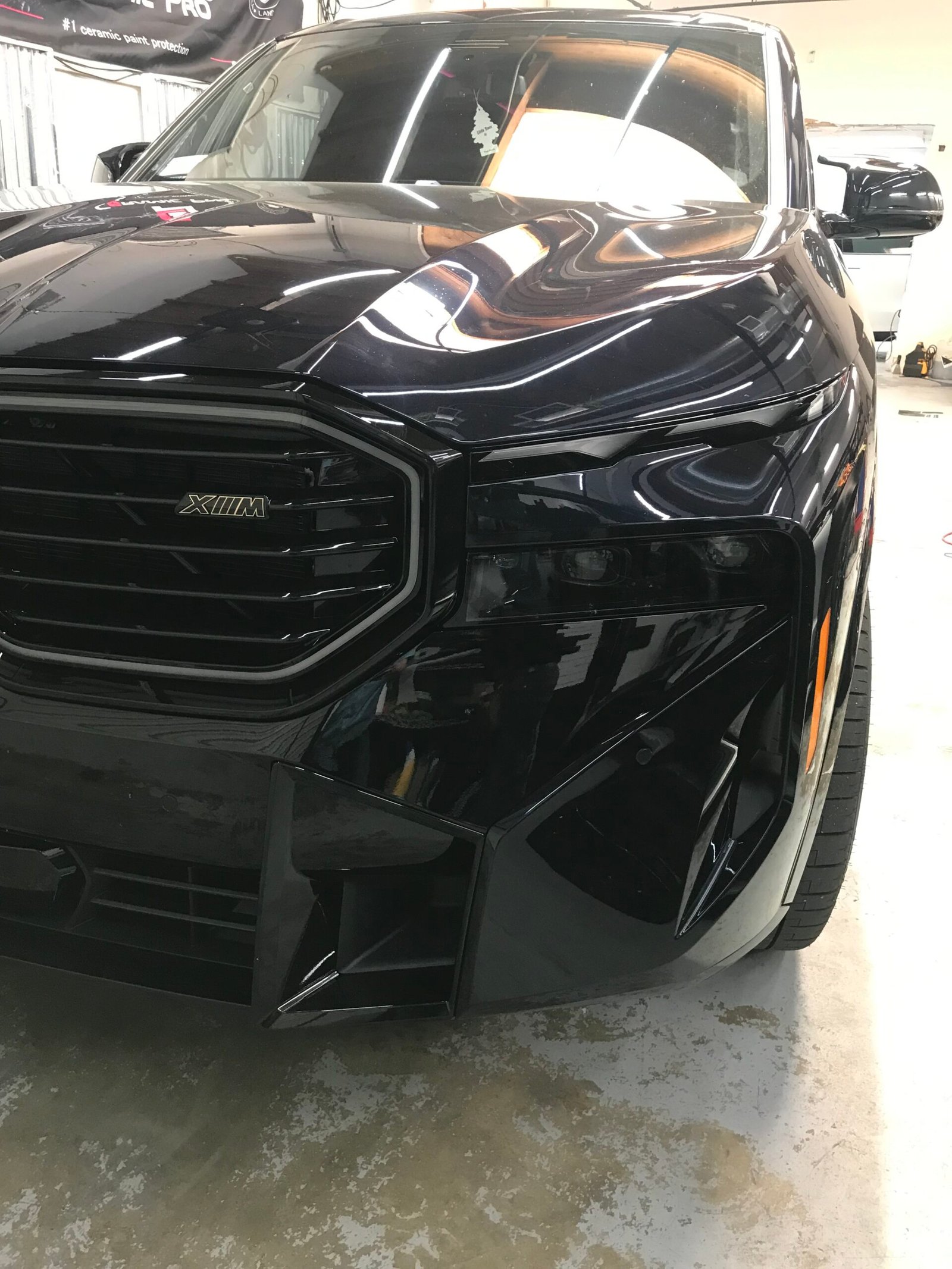 Clean ceramic coated finish