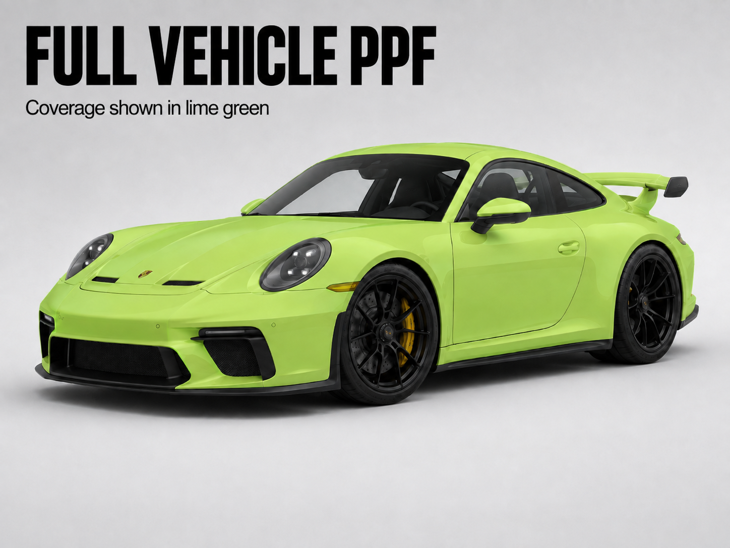Porsche GT3 full vehicle PPF coverage