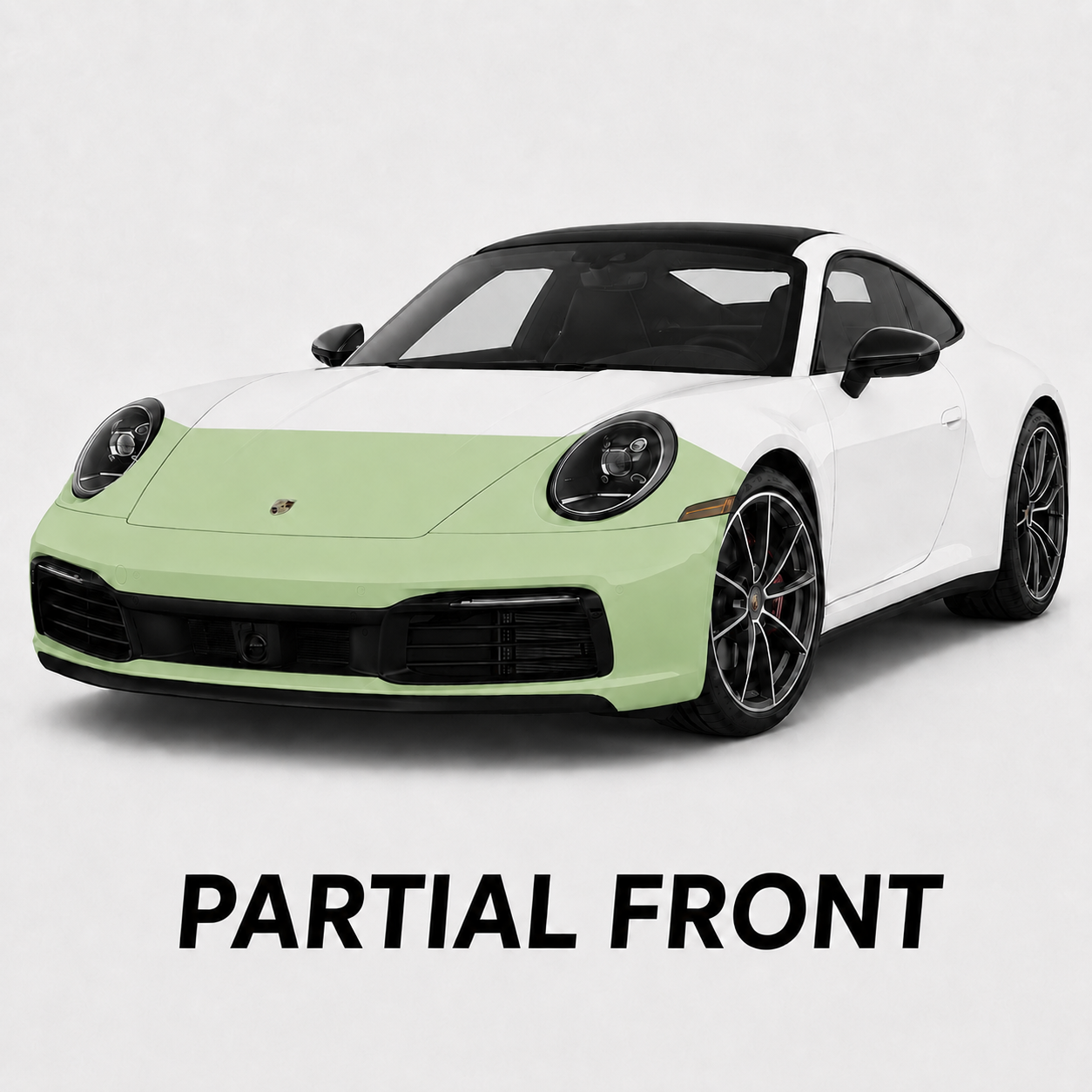 Porsche GT3 partial frontal PPF coverage