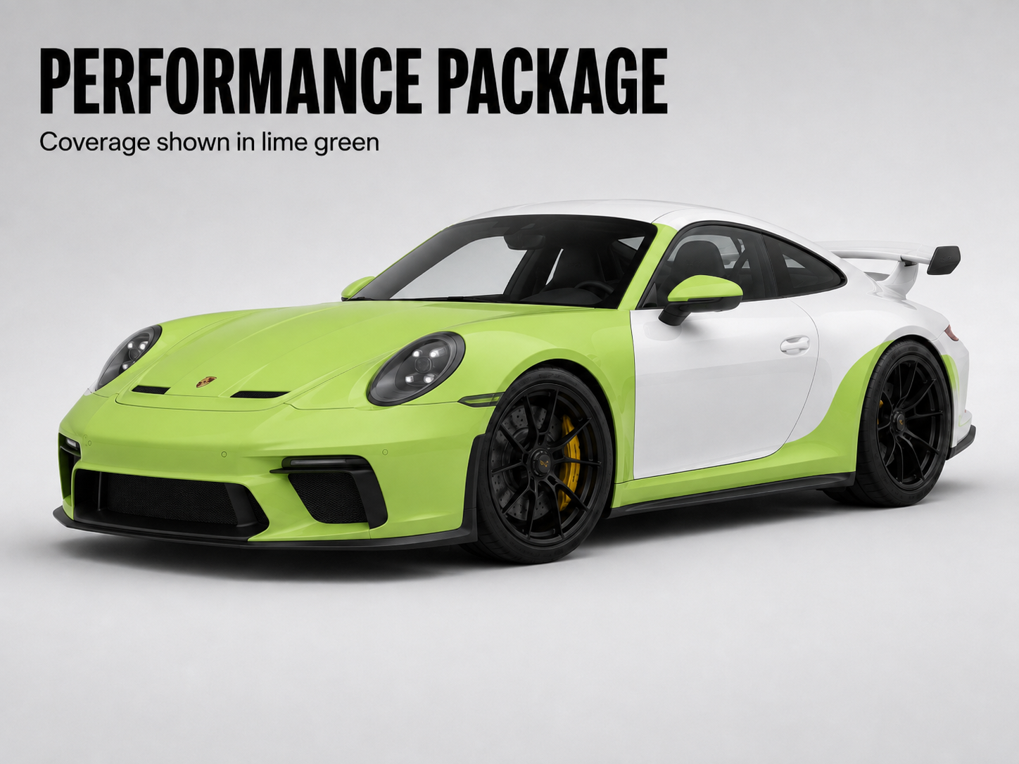 Porsche GT3 performance PPF coverage