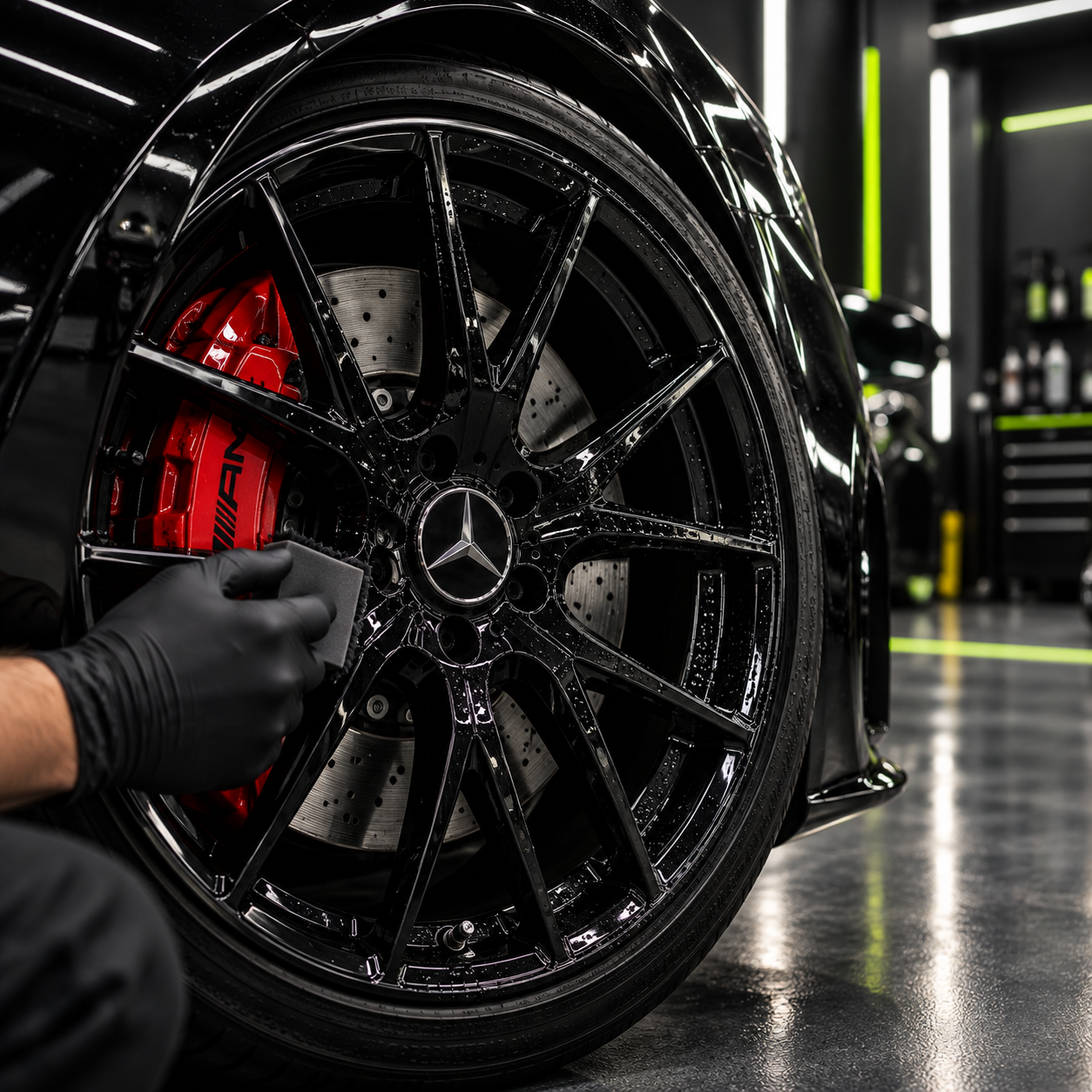 Wheel coating